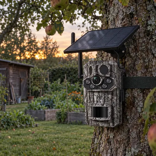 Revio an einem Apfelbaum im Garten