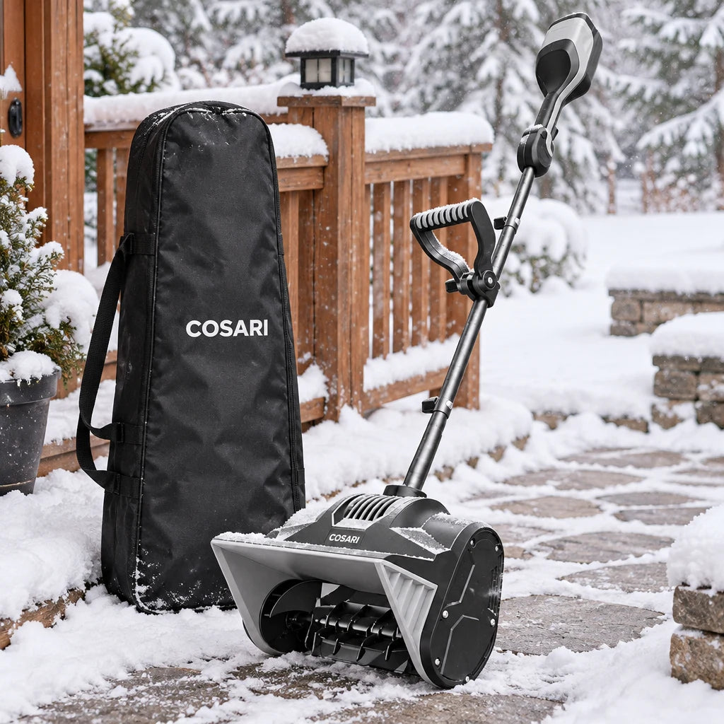 Cosari FrostBuster Pro Cordless Snow Shovel: 13" Brushless Auger, ±30° Chute & TWO 4.0Ah Batteries Included - 6