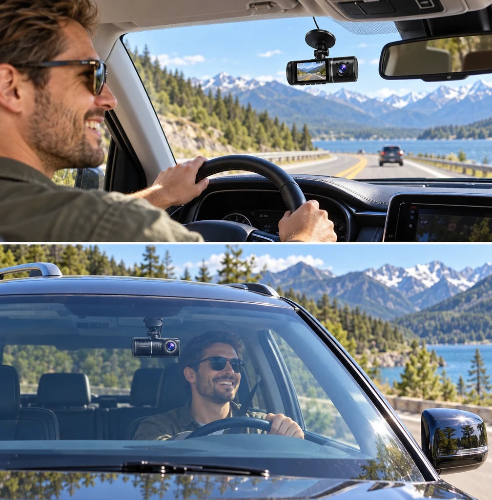Cosari RoadGuard 4K Duo Front & Rear Dash Cam: 4K+1080P, STARVIS 2 Night Vision, 5GHz WiFi, GPS & 64GB Card - 7