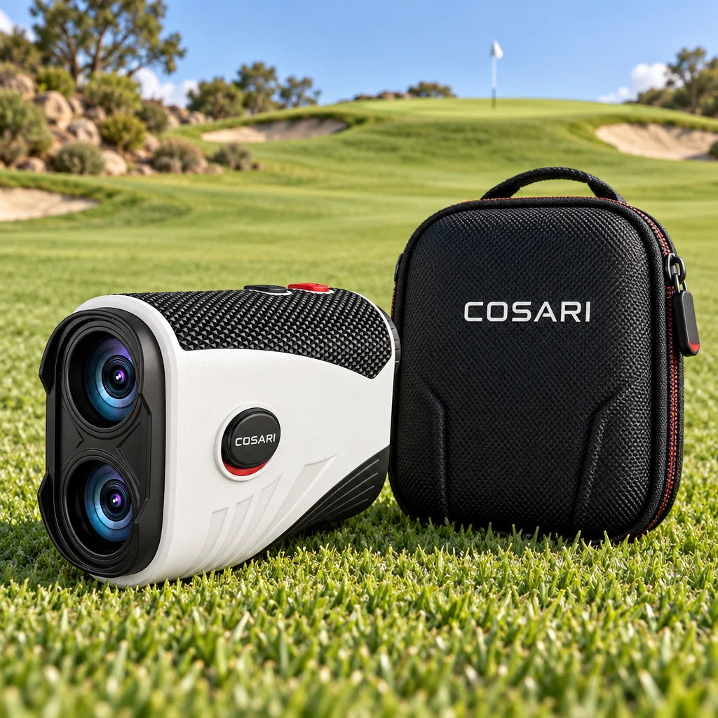 Cosari PinLock 1200 Pro Laser Rangefinder: 1,200 Yds, 0.1s Flag-Lock Vibration, Slope Switch & Cart Magnet - 6