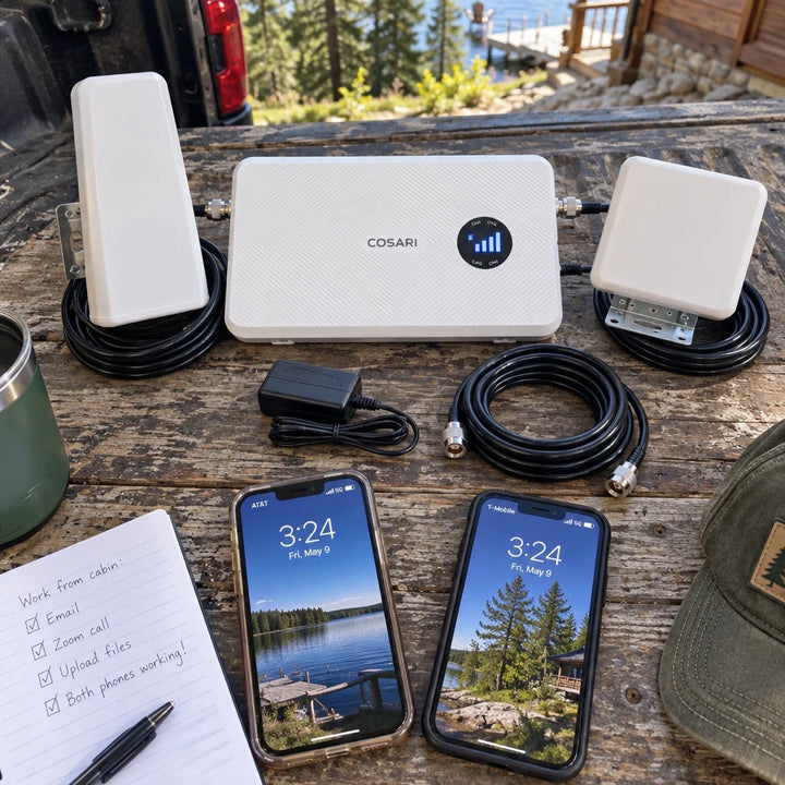 Boosted both my AT&T iPhone and my husband’s T-Mobile work phone