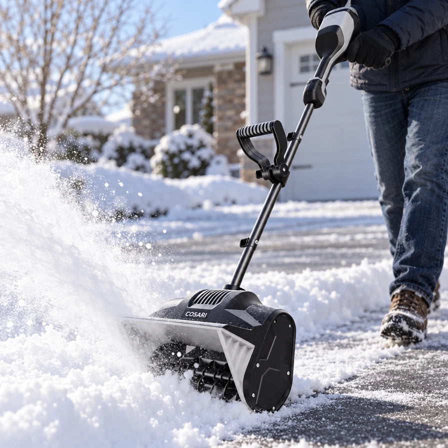 Cosari SnowBlast 40V Electric Snow Shovel: 13" Width, 25-Ft Throw, ±30° Chute & 4.0Ah Battery - 2