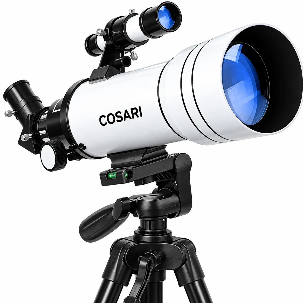Cosari AstroScope Pro Telescope: 90mm FMC Refractor, 600mm Focal Length, 300× Magnification & Phone Mount - 3
