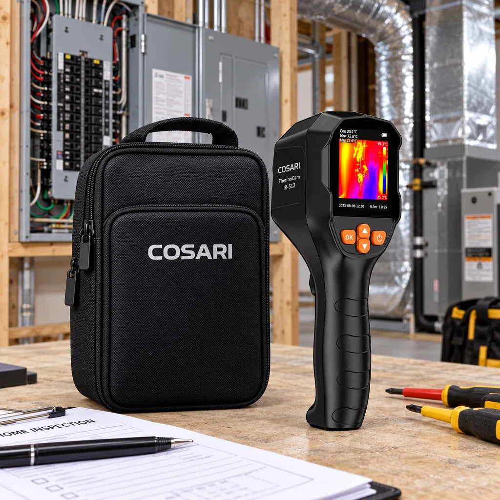 Cosari ThermoCam IR-512 Handheld Thermal Camera: 512×384 Super-IR, Dual-Camera Fusion, 25Hz & 16GB - 6