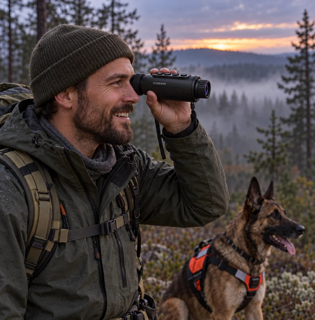 Cosari ThermoScout Pro Thermal Monocular: 12μm VOx Core, 50Hz OLED, 1,200-Yd Range & 32GB DVR - 7