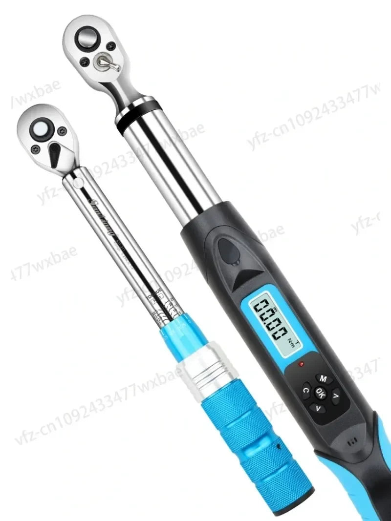 Cosari TorqueMaster 250 Pro Digital Torque Wrench: 7.4–250 ft-lb, ±1.5% Accuracy, Vibration Alert & Adapter Set - 7