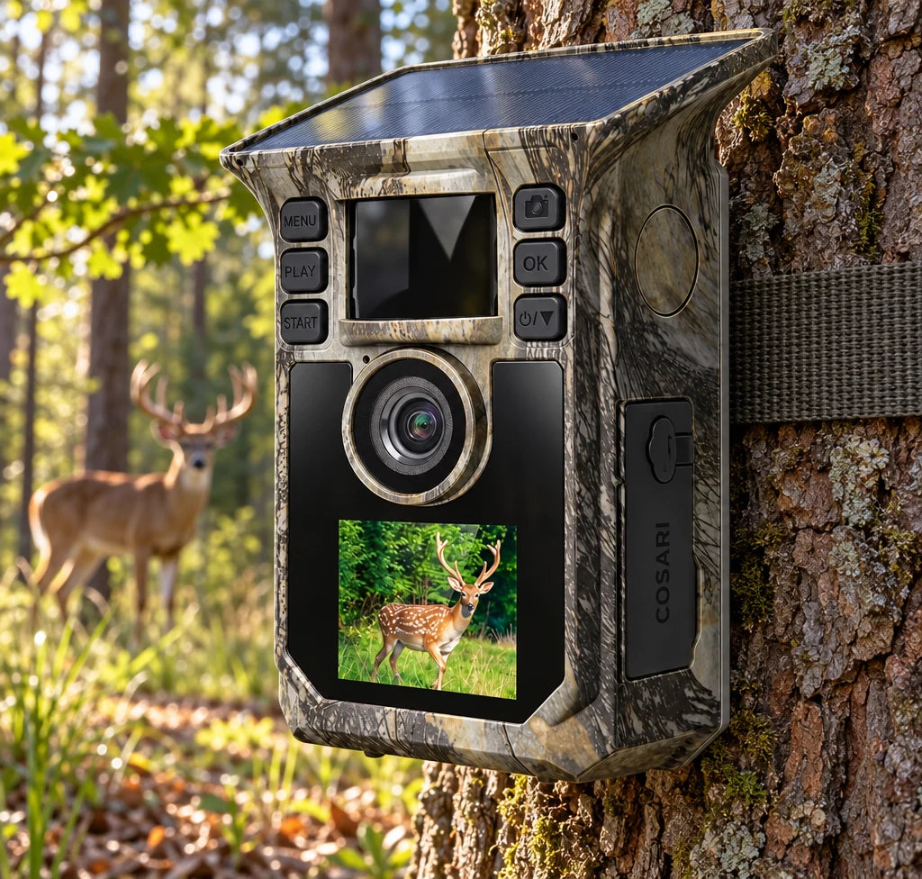 Get the Cosari TrailCam Solar 4K