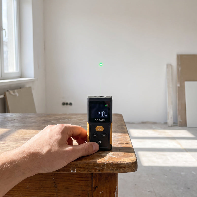 Cosari LaserPro X1 — 2-in-1 200-Ft Green Laser Distance Meter & Digital Wall Scanner