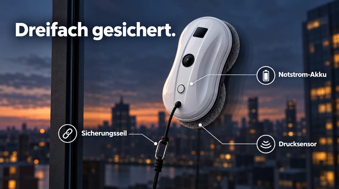 Dreifach gesichert