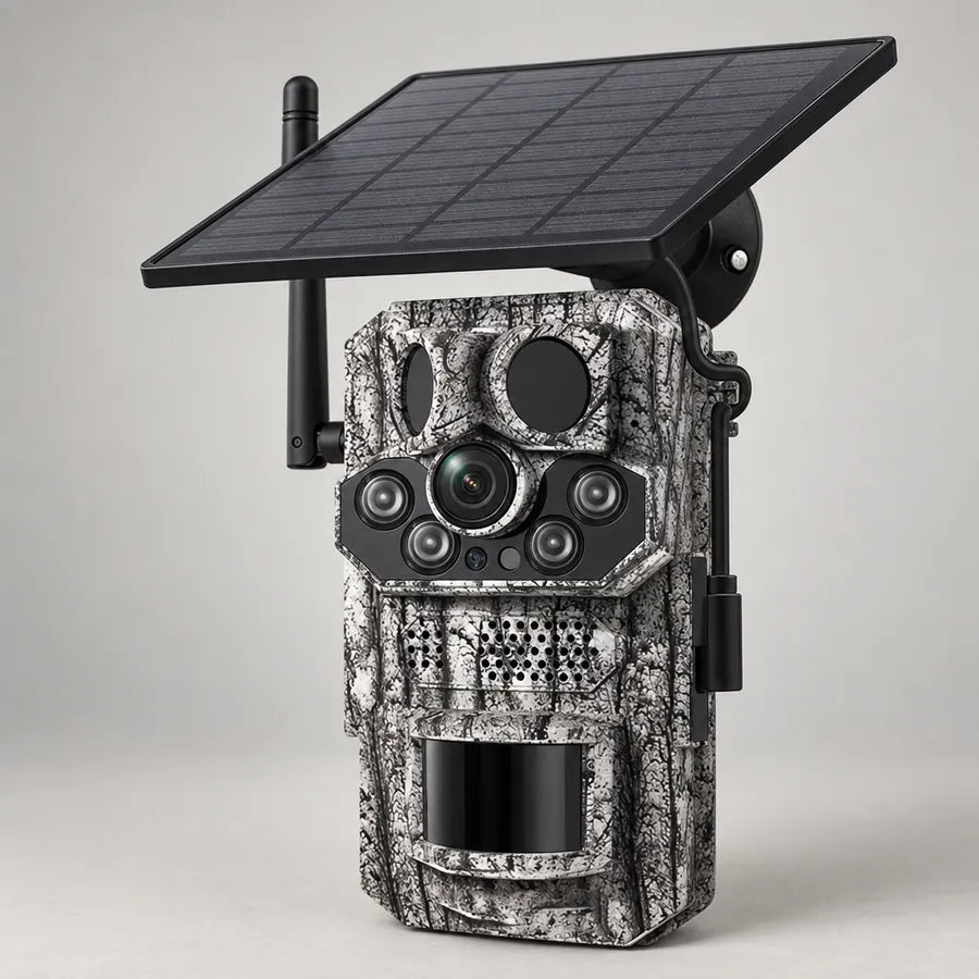 Revio 4G Solar cellular trail camera with solar panel
